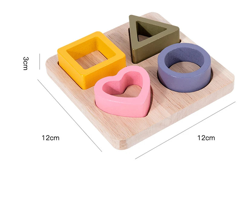 Montessori Silicone Puzzles Geometric Shape