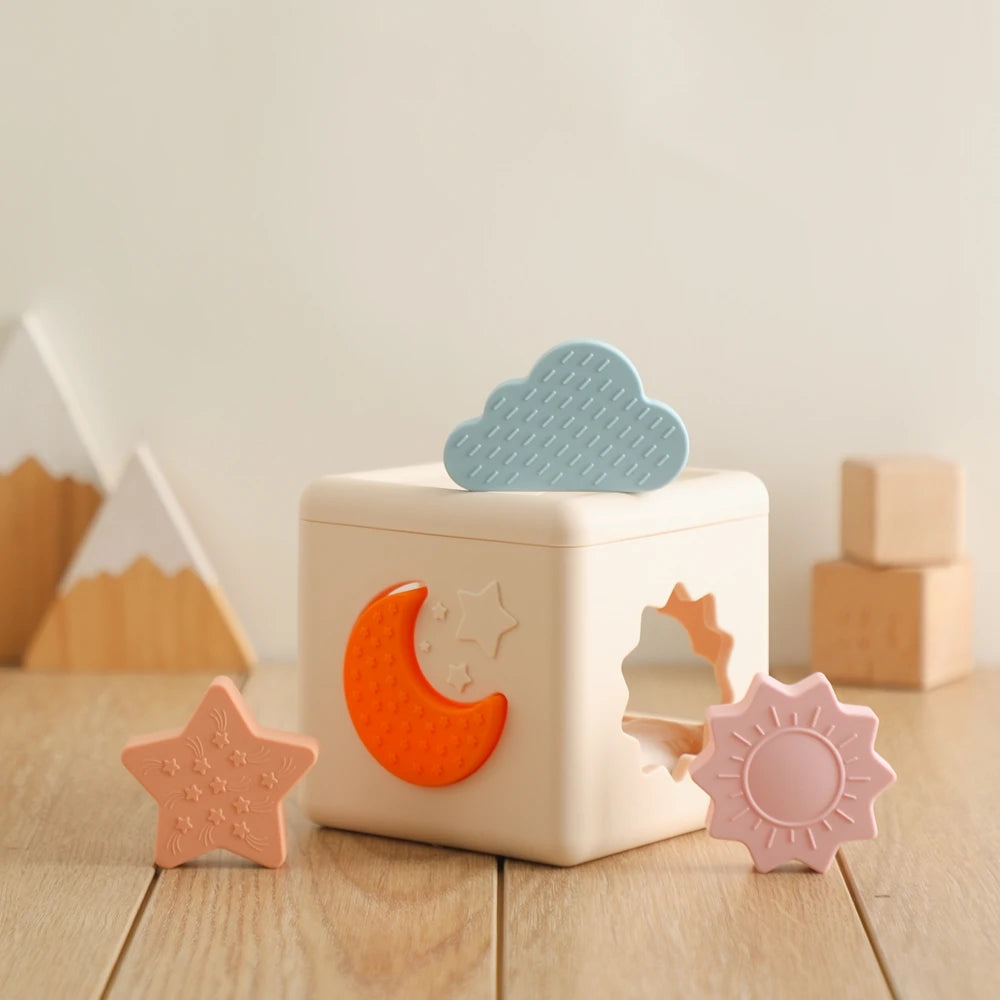 Montessori  Silicone Baby Toys Drawer Box