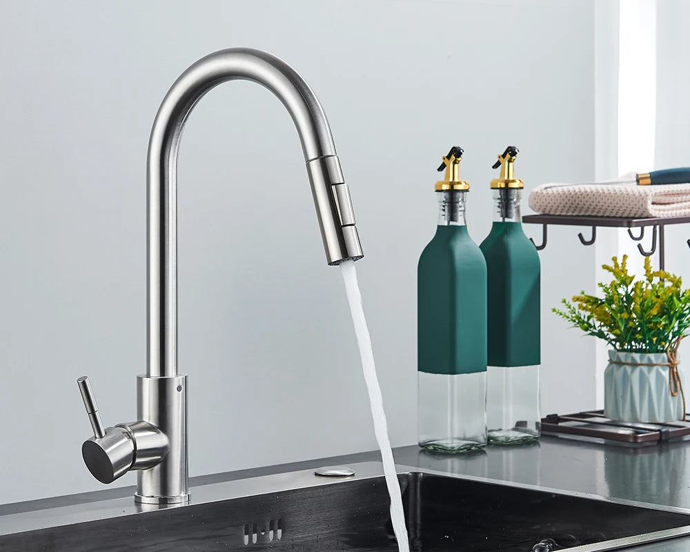 Brushed Gold Kitchen Faucet