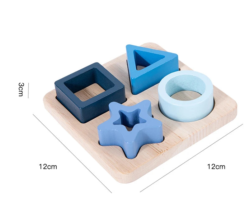 Montessori Silicone Puzzles Geometric Shape
