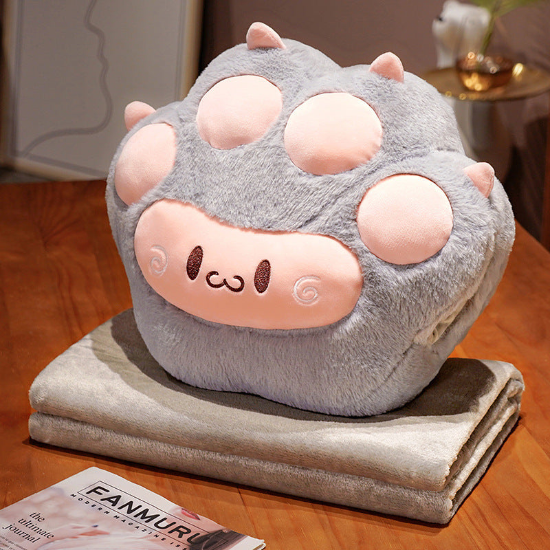 Soft And Cute Cat Paw Futon Thickened Semi-enclosed Cushion