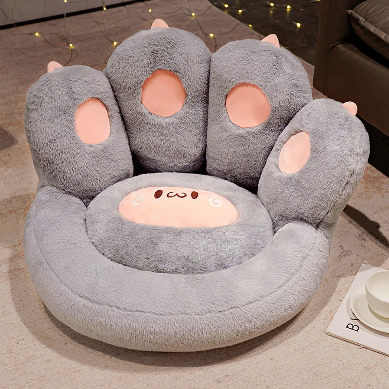 Soft And Cute Cat Paw Futon Thickened Semi-enclosed Cushion