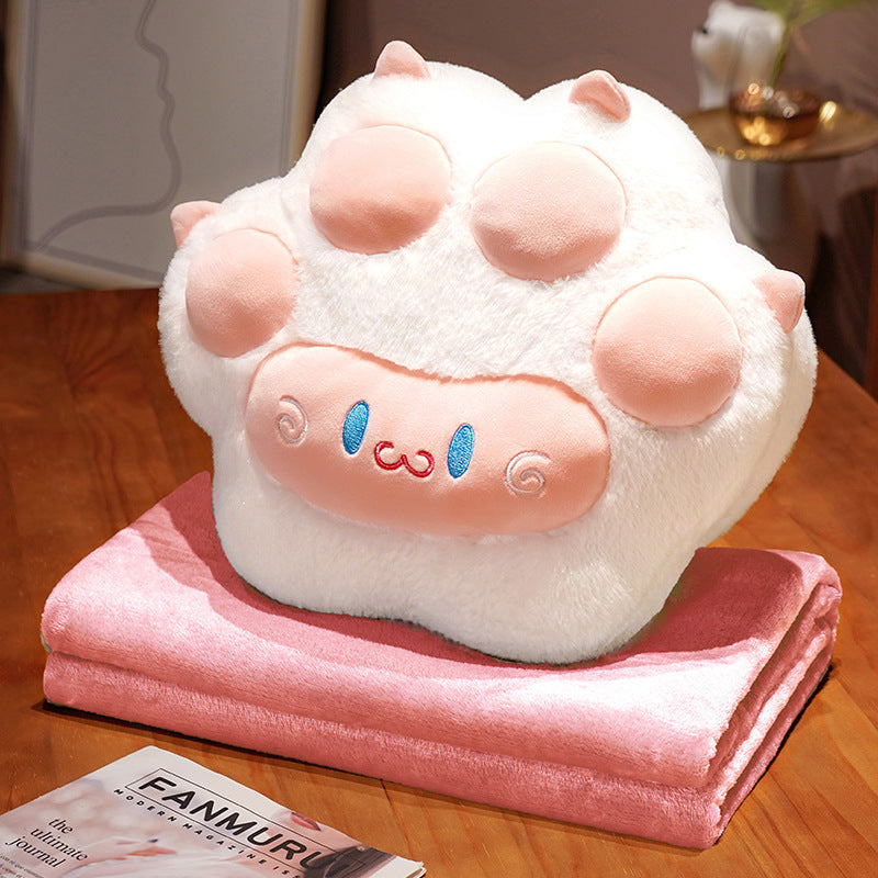 Soft And Cute Cat Paw Futon Thickened Semi-enclosed Cushion
