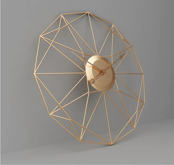 Metal Wall Clock for Living Room - Unique Design