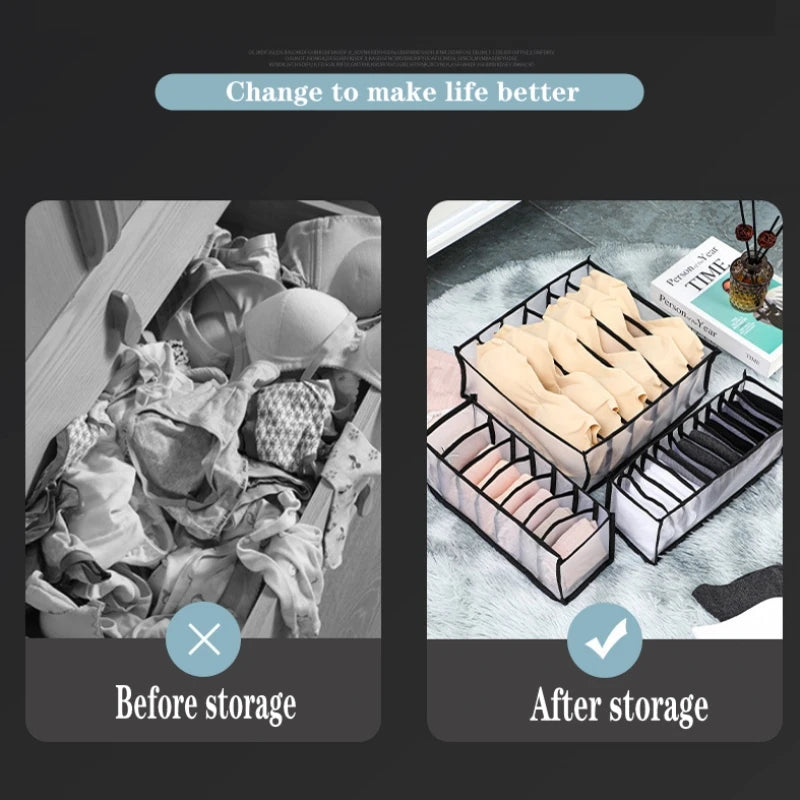 Foldable drawer home organization