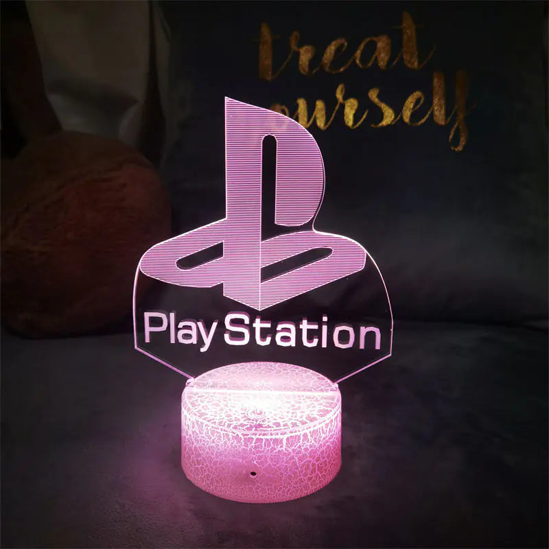 3D Visual Gaming Night Light with Controller Design