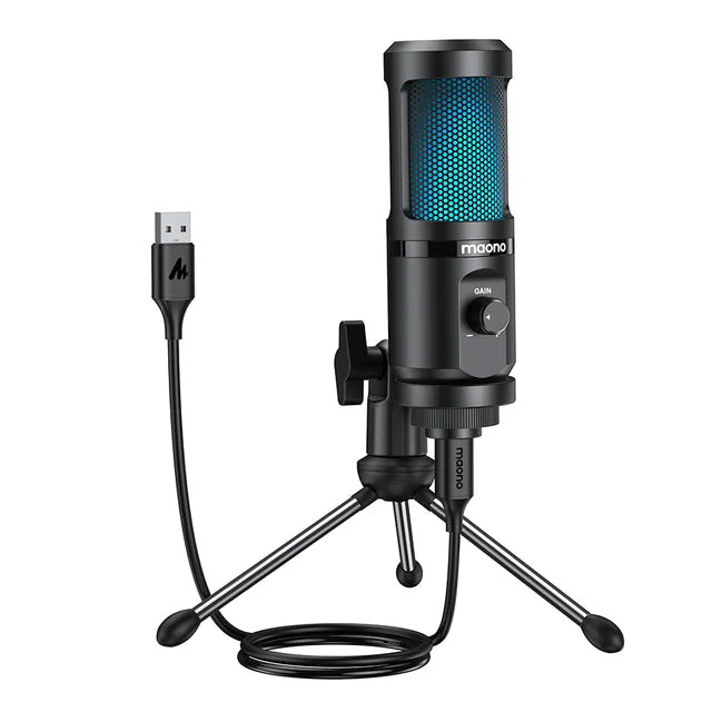 Gaming USB Desktop Condenser Microphone for Streaming