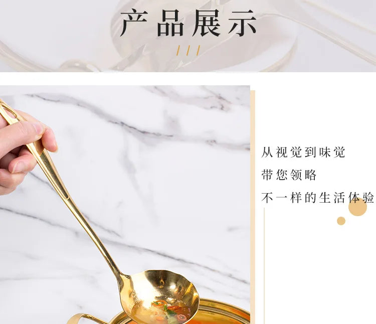 Long Handle Stainless Steel Soup Spoon