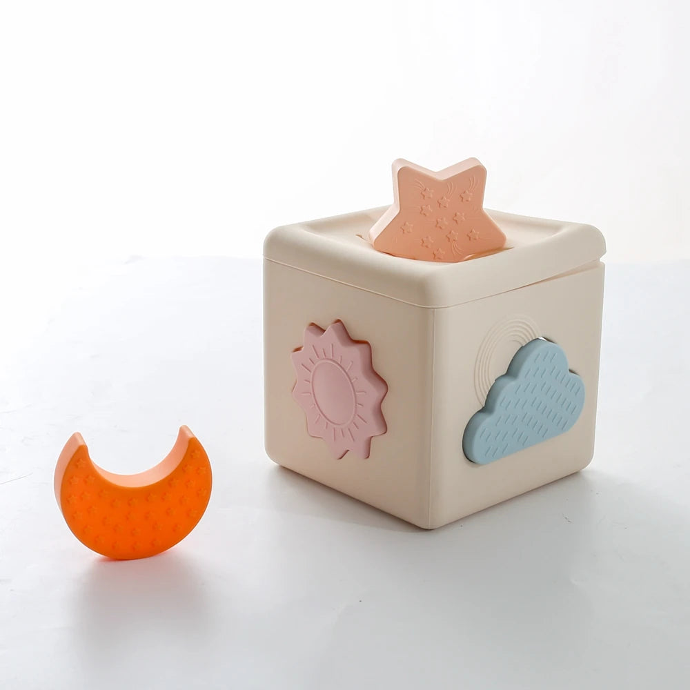 Montessori  Silicone Baby Toys Drawer Box
