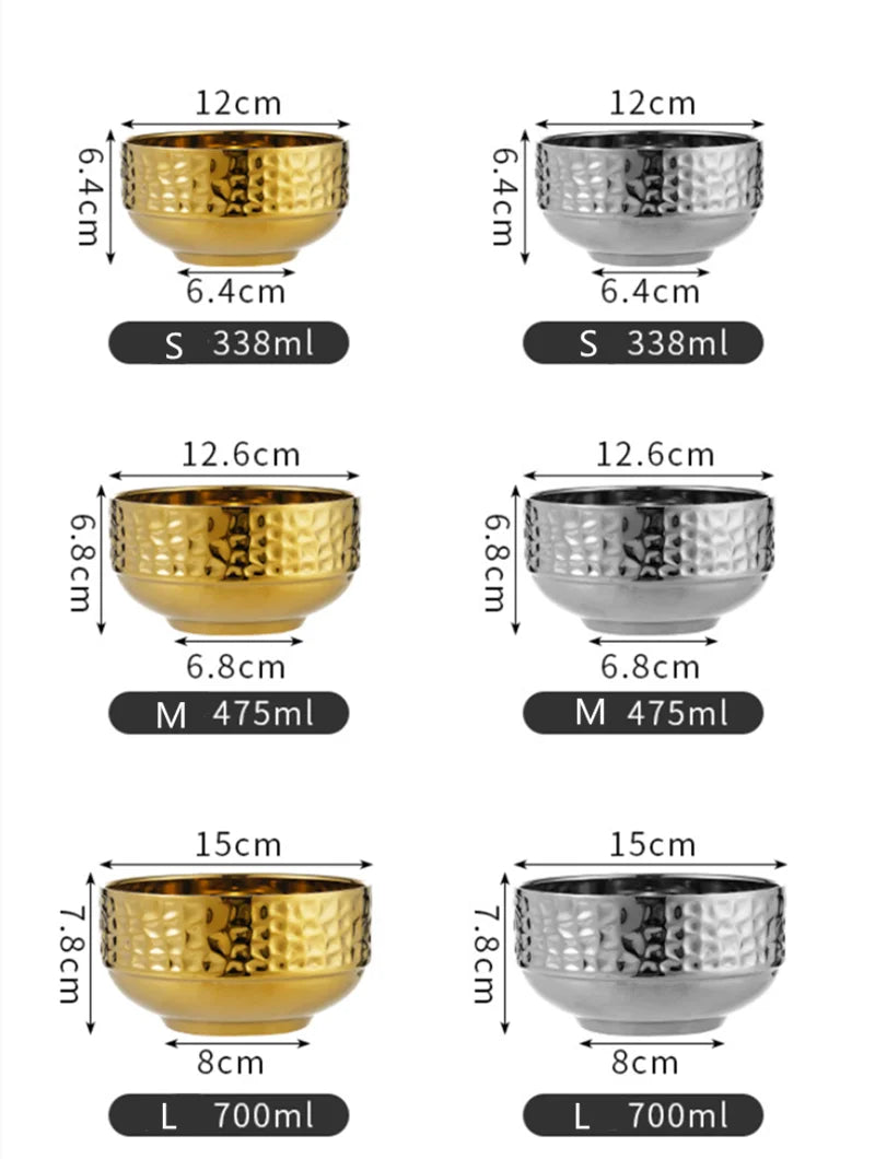 Stainless Steel Double Layer Bowls