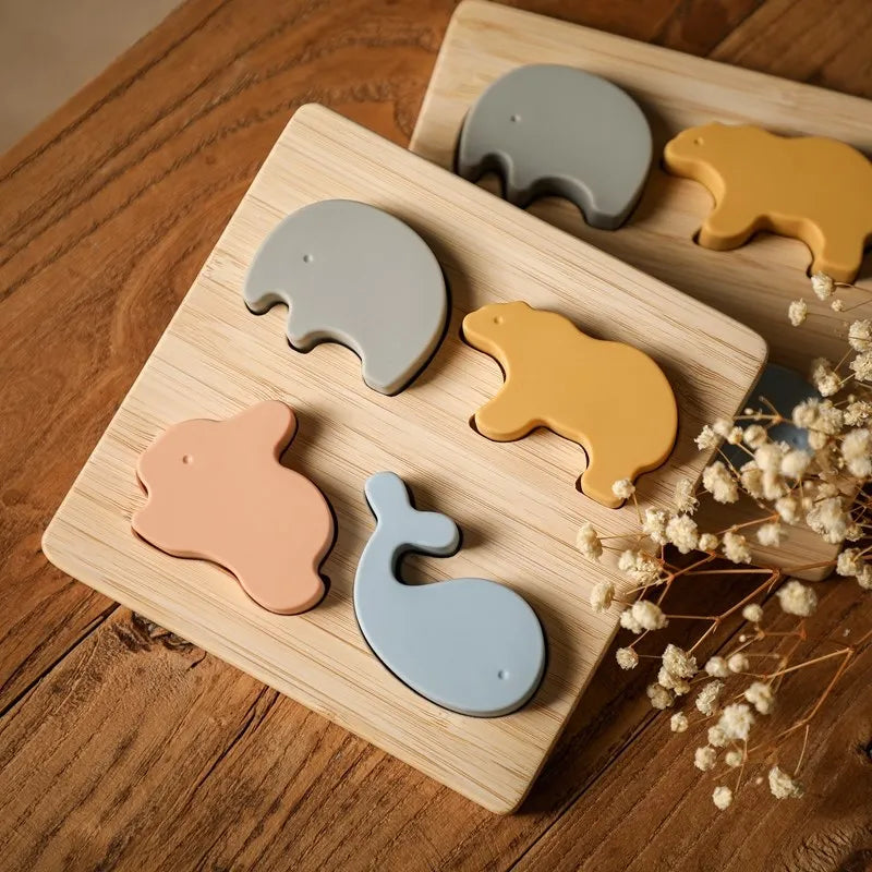 Montessori  Silicone Baby Toys Drawer Box