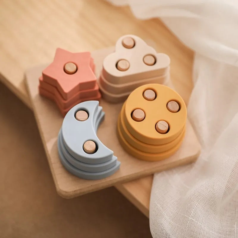 Montessori  Silicone Baby Toys Drawer Box