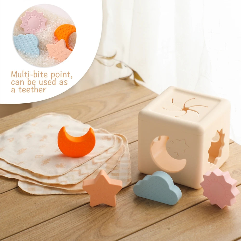 Montessori  Silicone Baby Toys Drawer Box