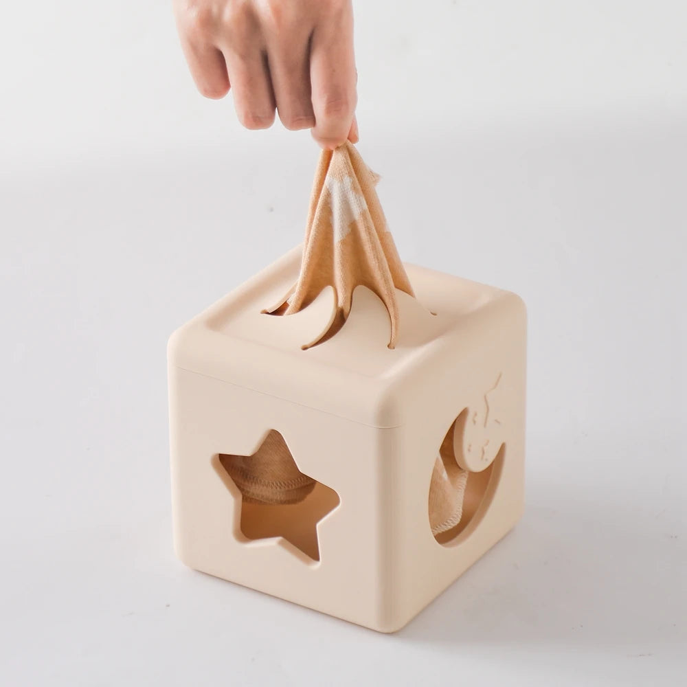 Montessori  Silicone Baby Toys Drawer Box