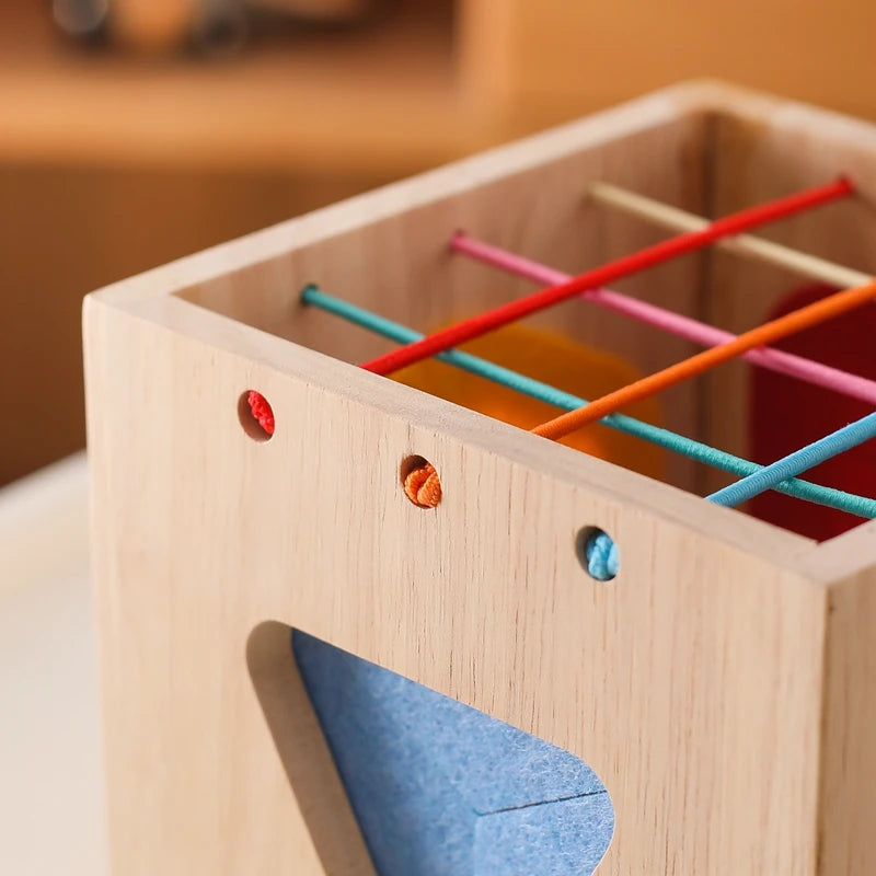 Baby Wooden Silicone Radish Theme Toy Box