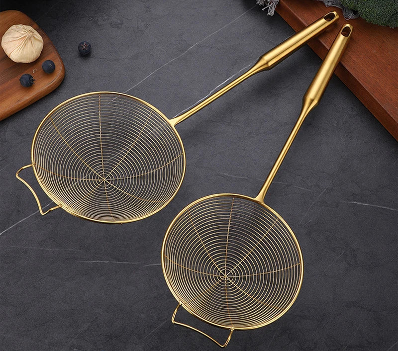 Golden Stainless Steel Skimmer