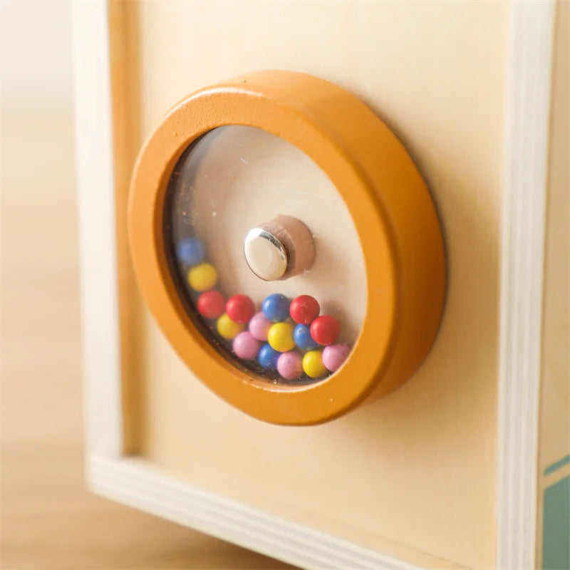 Baby Wooden Silicone Radish Theme Toy Box