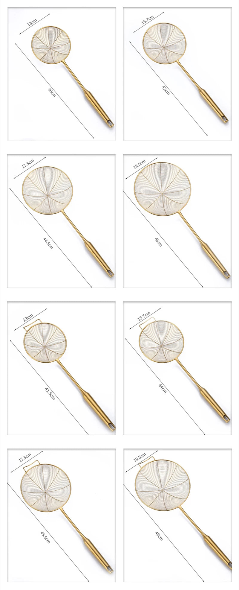 Golden Stainless Steel Skimmer