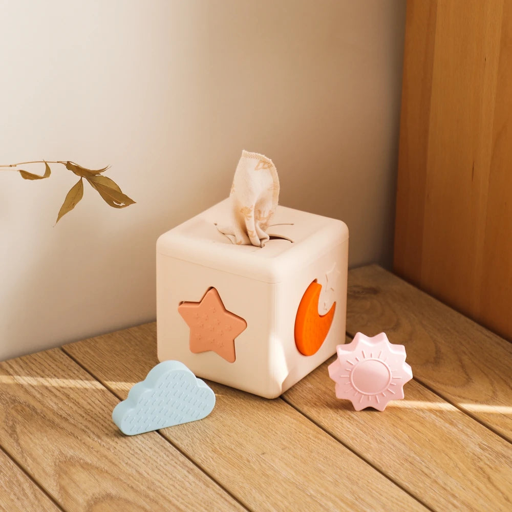 Montessori  Silicone Baby Toys Drawer Box