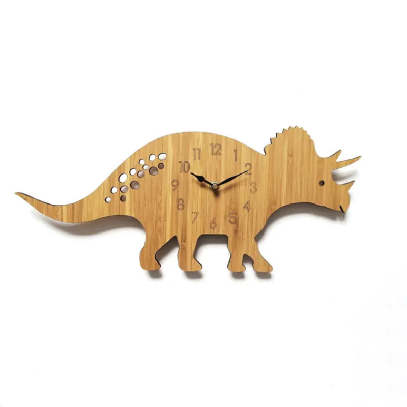 Dinosaur Wall Clock - Triassic Design for Kids' Room