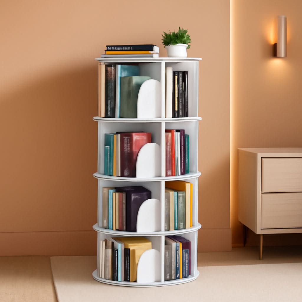 Draaibare Boekenkast met 4 Niveaus