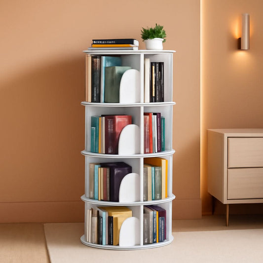Draaibare Boekenkast met 4 Niveaus