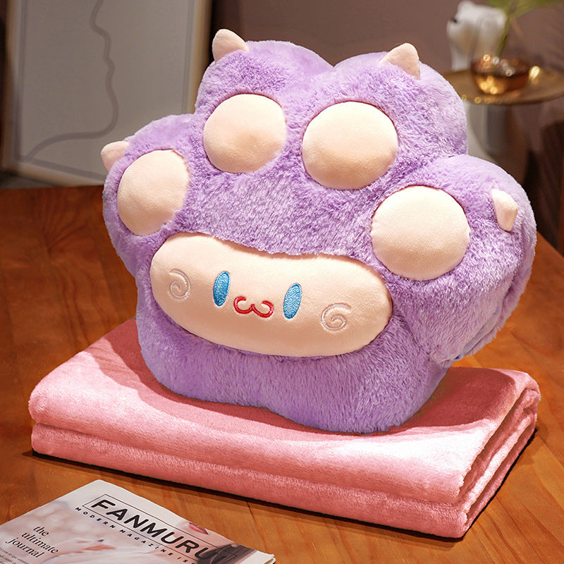 Soft And Cute Cat Paw Futon Thickened Semi-enclosed Cushion