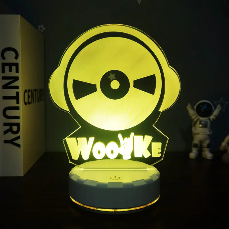 3D Visual Gaming Night Light with Controller Design