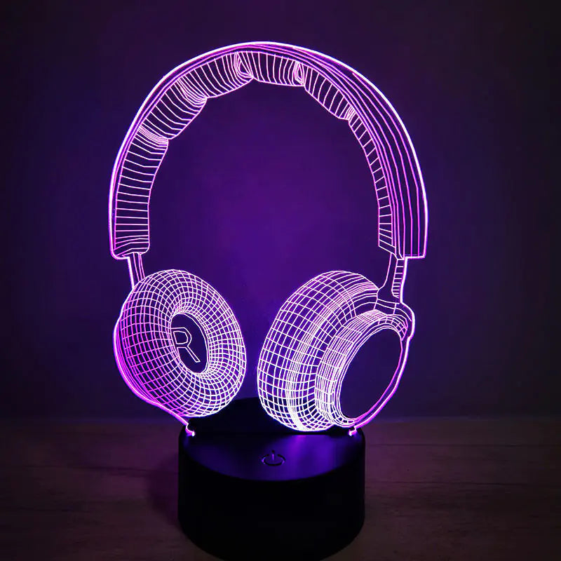 3D Visual Gaming Night Light with Controller Design